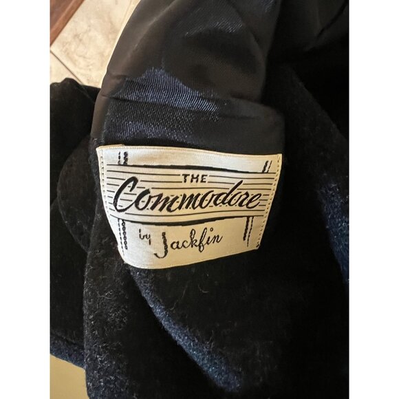 Vintage The Comodore Charcoal Grey Women's Career Wear Wool Blazer Medium - Picture 6 of 11